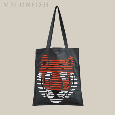 MELONFISH原创老虎刺绣新品布袋