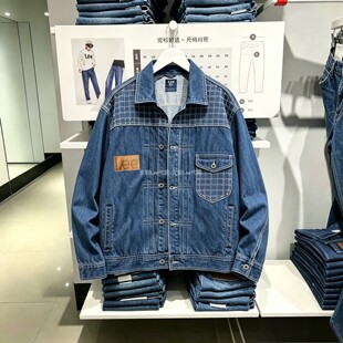 Lee秋男装编制收腰设计101+男士牛仔夹克LMT0011625DG00F-A00033