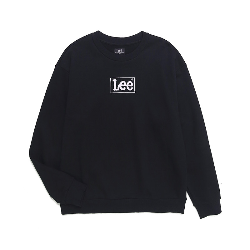 Lee商场同款秋冬新男士加绒宽松休闲卫衣LMT007883204573-K11000