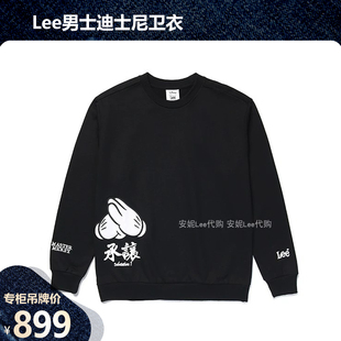 Lee男装 K11000 秋迪士尼联名黑色印花卫衣休闲LMT005080CST00F