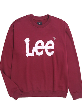 Lee商场同款2025新男士圆领套头休闲卫衣LMT010286207728-A08374