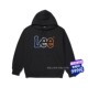 LUT006406203185 Lee连帽黑色刺绣男女卫衣外套秋装 休闲衫 A04846