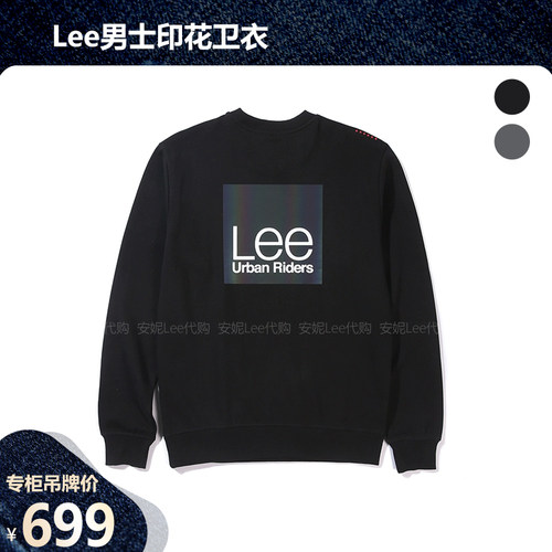 印花Lee休闲商场套头卫衣