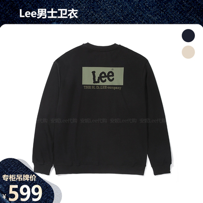 Lee美式复古休闲套头卫衣