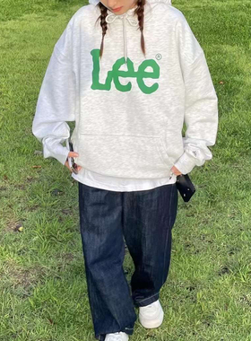 Lee韩国设计男女情侣卫衣连帽衫休闲外套LUT006404203183-A04844