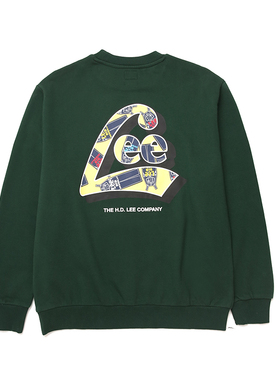 Lee男装美式高街潮牌圆领上衣印花打底衫LMT003711101228-A01736