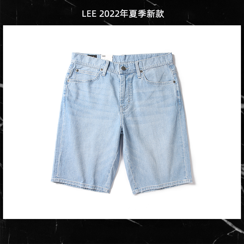 Lee牛仔短裤男宽松夏五分裤滑板休闲中裤LMB1009023HN00F-A01839