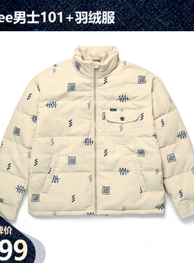 Lee男装冬新羽绒服男保暖外套加厚面包服LMT006317201732-A03034
