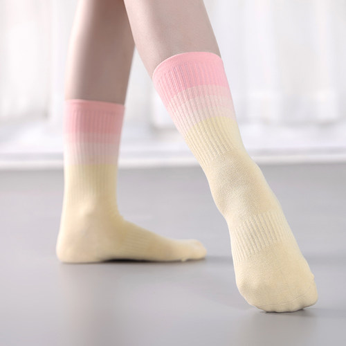 Trainbo现代舞古典舞袜渐变色