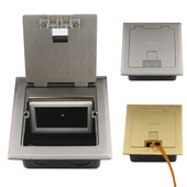 XSSITO隐藏式 地插不锈钢304空体壳模块自由组合家用办公地面插座