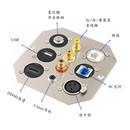 146型地插座配件架D型模块复位开关USB网线HDMI光纤SC不锈钢面板