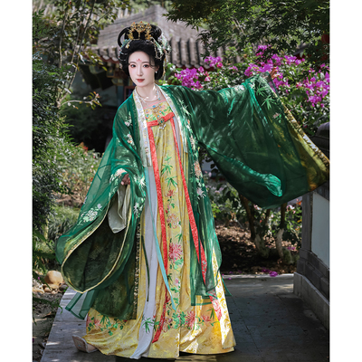 衔泥小筑刺绣竹菊汉服华贵显瘦