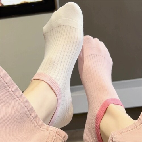 袜子女拼色船袜浅口隐形袜防滑