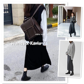 Hanes Karla超显瘦百搭磨毛打底半身裙女 新款 小喜家2025年春季