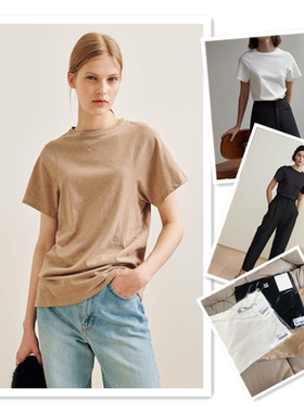 好折回馈  国内现货 春夏  TOTEME 经典款有机棉Espera短袖T恤