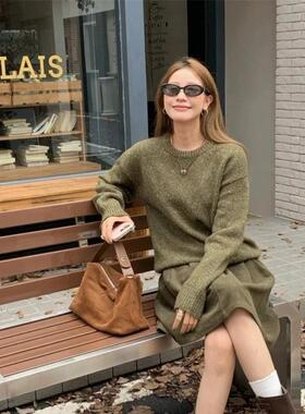 小喜家 Hanes x Karla 2025超洋气杂点羊毛圆领毛衣