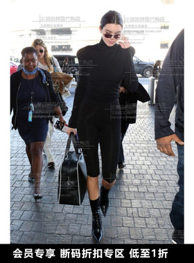 小喜家 年中折扣  kendall Jenner 肯达尔詹娜同款亮面打底裤