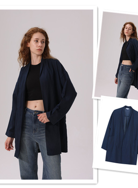 小喜家 现货 Hanes x Karla 2025春季质感薄款亚麻风衣外套女