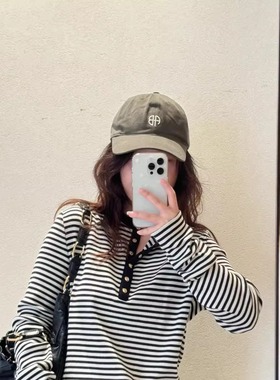 小喜家 国内现货 25秋冬 A*NINE B*ING 洋气苔绿色棒球帽 可调节