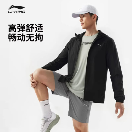 李宁外套男官方正品户外黑色复古
