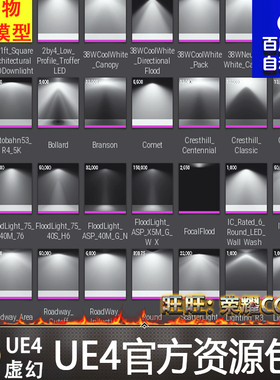 UE4虚幻4 Real World IES Profiles 真实世界场景灯光光照