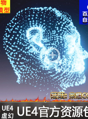 UE4虚幻4 Point Clouds Morphing 形状点路径技能粒子特效