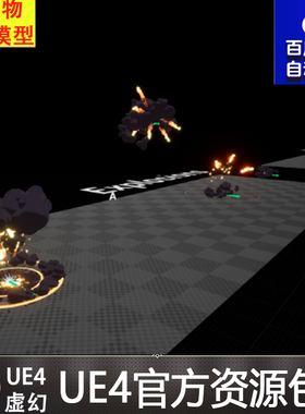 UE4 虚幻4 卡通2d爆炸魔法粒子特效Stylized Particle Simulation