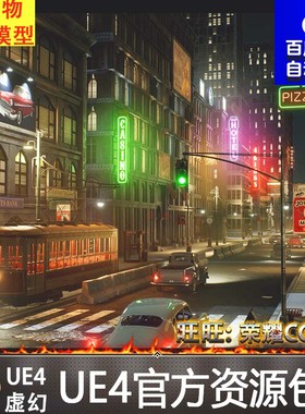 UE4虚幻4 1950s NYC Environment Megapack 美国纽约城市大桥场景