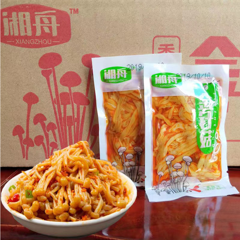 金针菇湖南特产湘舟牌红油金针菇辣条下饭菜独立小包装即食小零食