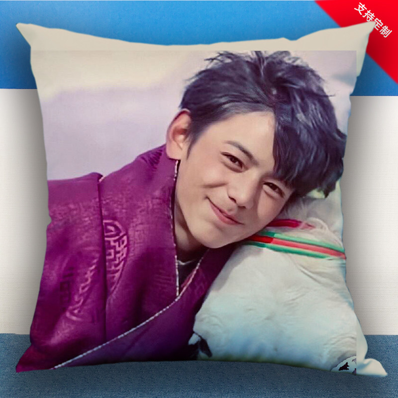 丁真周边同款抱枕抖音网红靠枕头像定制公仔抱枕女生礼物宿舍靠枕