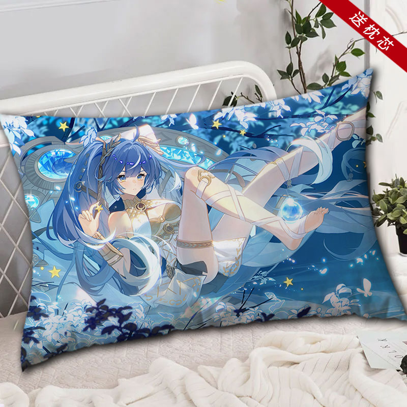 尤诺枕头双面鸣潮周边靠枕宿舍寝室床头抱枕学生抱睡枕礼物定制