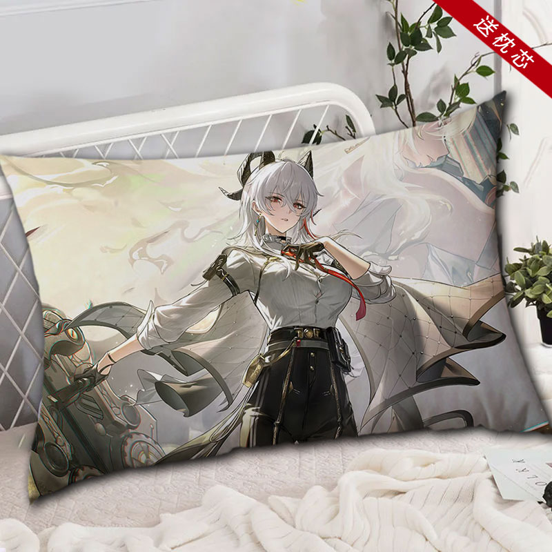 赞妮枕头鸣潮周边长方形抱枕床头半身靠枕寝室靠垫照片定制礼物