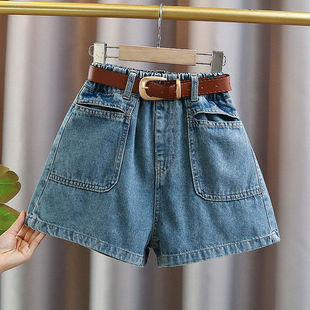 牛仔短裤 儿童百搭裤 外穿薄款 夏装 子 洋气宽松中大童韩版 女童夏季