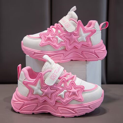 女童运动鞋春季韩版网面鞋跑步鞋
