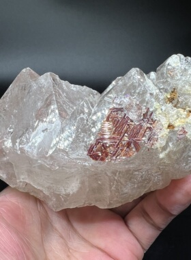 网格金红石Rutile 精品矿物晶体矿物标本矿石宝石原石收藏品观赏