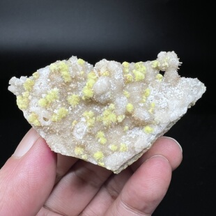 水氟铝钙石Carlhintzeite +氟铝石膏 精品矿物晶体矿物标本矿石