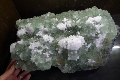 萤石Fluorite + 水晶 精品矿物晶体矿物标本矿石原石宝石观赏石