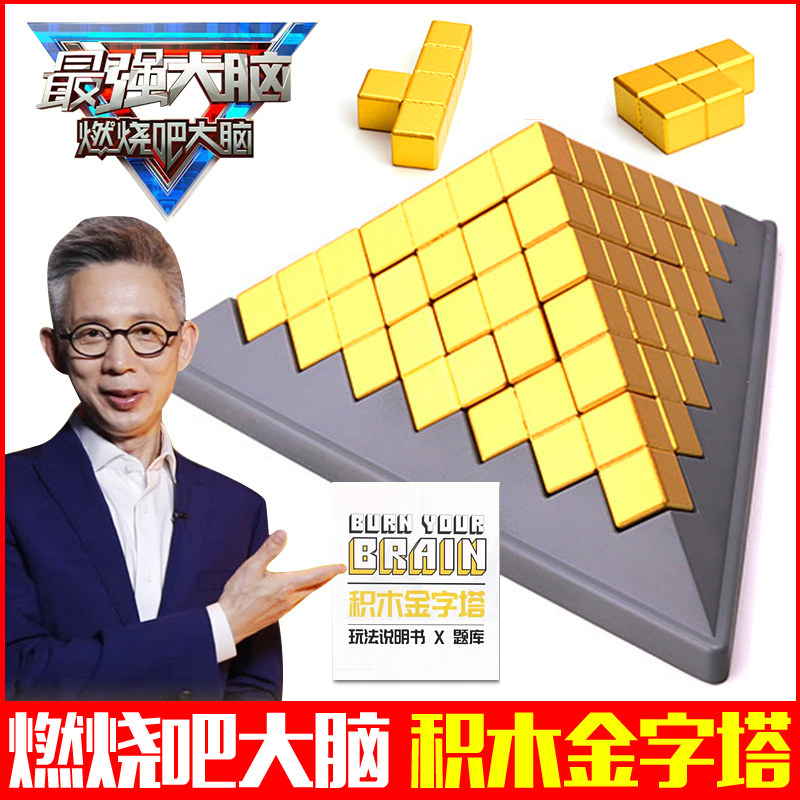 最强大脑智慧积木金字塔益智力动脑玩具官方店燃烧吧大脑同款道具