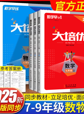 2025版勤学早大培优七八九年级上下册数学物理化学练名校压轴题初中789年级压轴题专项训练同步培优练习册初一初二初三人教RJ版本