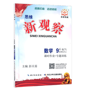 2026春乐学天成初中思维新观察九年级数学下册【全国人教版】九年级数学 长江少年儿童出版社 人教版 思维新观察九年级数学下册