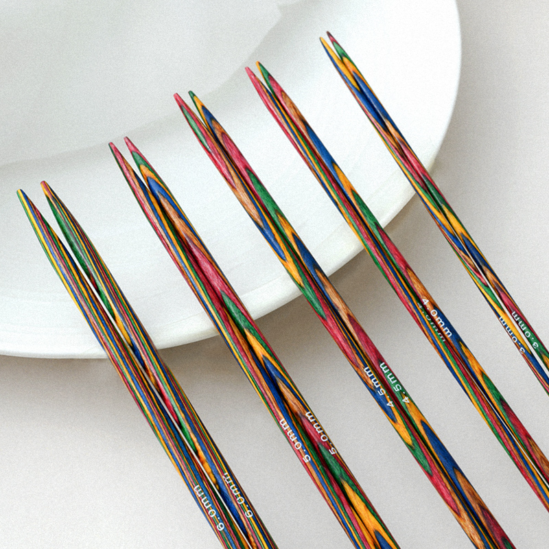 彩木直针双头棒针毛线针手工diy针织毛衣袖子帽子毛衣针编织工具