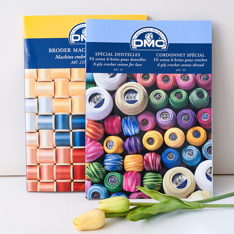 法国DMC色卡W151A原装真线配色对色卡本DMC十字绣更新版真线色卡