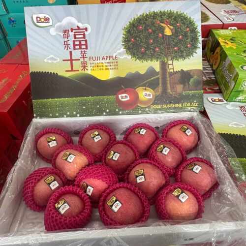 都乐富士苹果水果甜脆多汁新鲜苹果礼盒过年送礼佳品礼盒装包邮