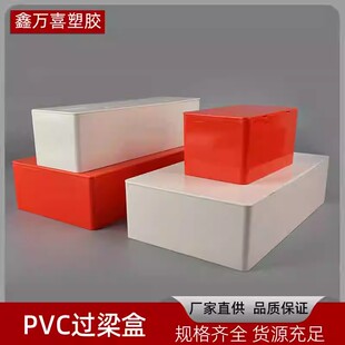 pvc过路盒塑料穿线过线盒接线盒电线装饰暗盒底盒线管过梁分线盒