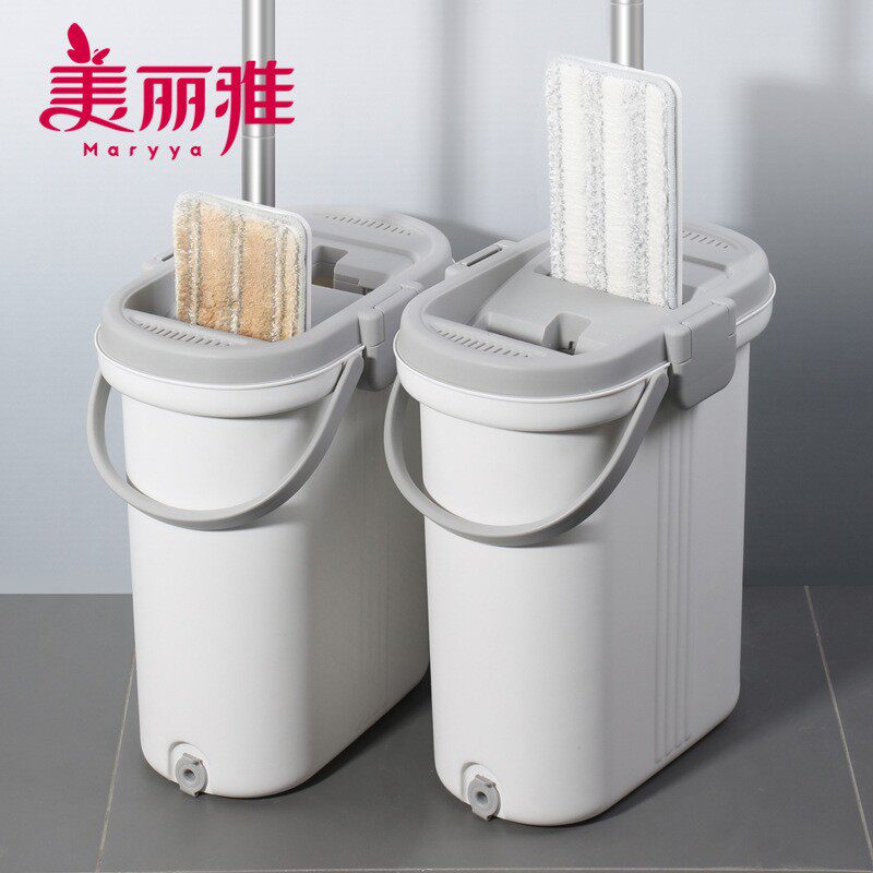 美丽雅免手洗平板拖把洗刷刷家用