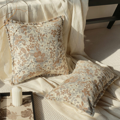 美式复古高级感沙发抱枕套靠垫枕