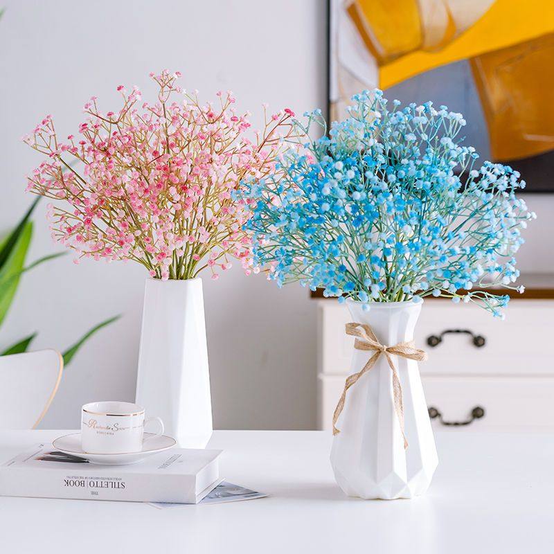 小清新满天星仿真花客厅假花摆设插花摆件装饰花塑料花束花艺花瓶,家居饰品,仿真花/假花,淘宝优惠券,粉丝福利购,淘宝优惠卷