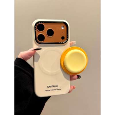 西多士适用苹果iphone17promax简约纽扣16pro磁吸15支架14ins小众手机壳