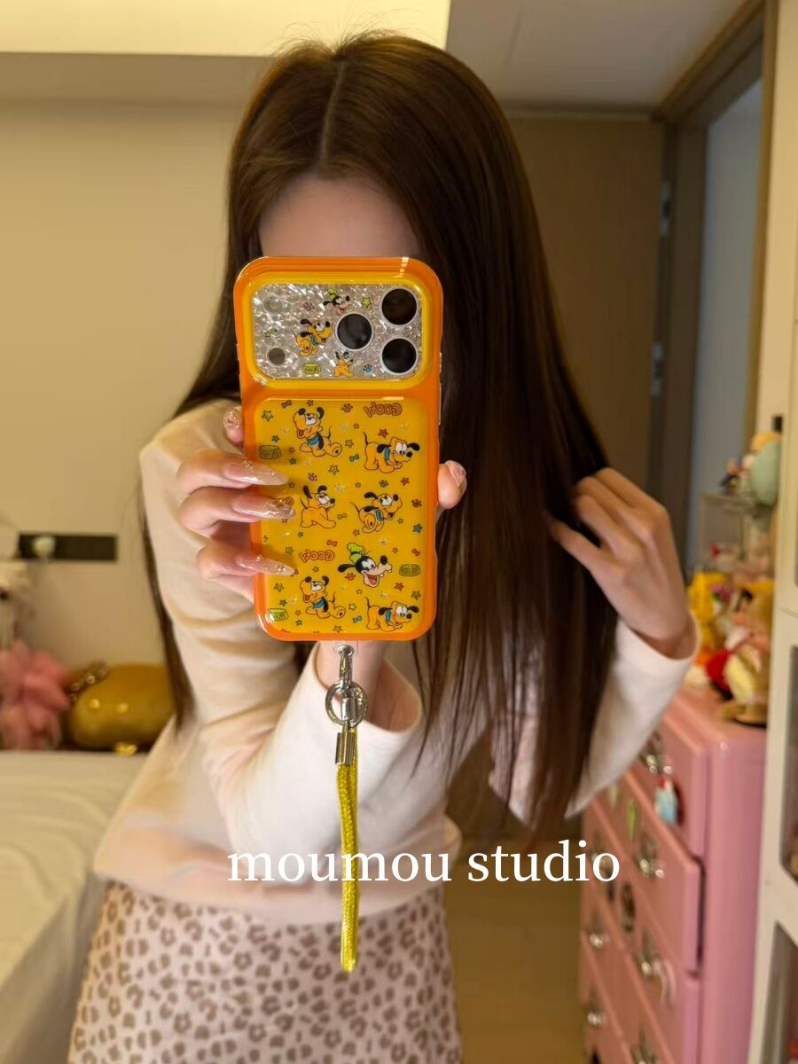 西多士可爱卡通黄底布鲁托狗适用于iPhone17promax手机壳苹果16pro女15