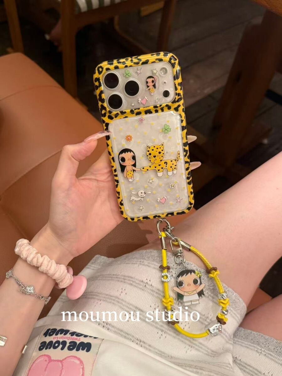 西多士古早豹纹镭射爱心小玉适用于iPhone17promax手机壳苹果16pro女15